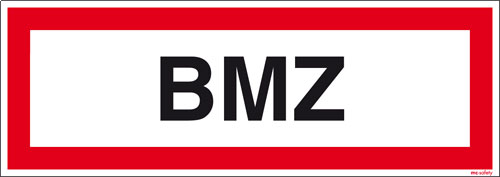 Textschild BMZ