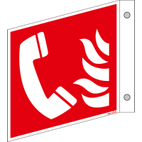 Brandschutzschild ISO 7010 / F006 Brandmeldetelefon