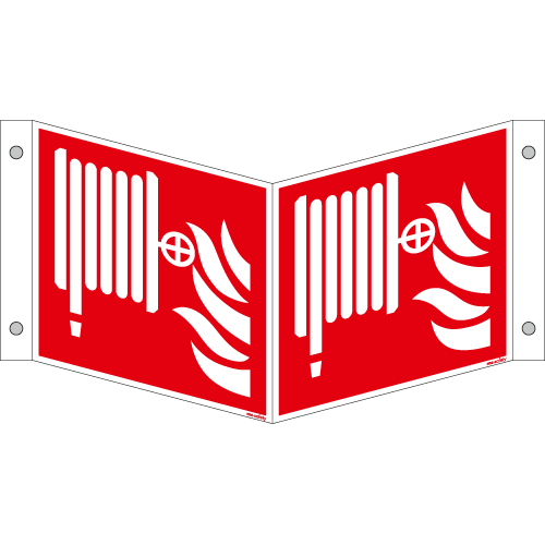 Brandschutzschild ISO 7010 / F002 Löschschlauch