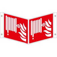 Brandschutzschild ISO 7010 / F002 Löschschlauch