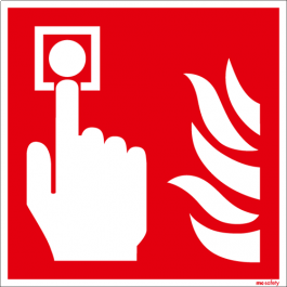 Brandschutzschild ISO 7010 / F005 Brandmelder