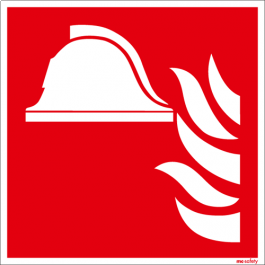 Brandschutzschild ISO 7010 / F004 Mittel und Gerät zur Brandbekämpfung