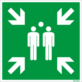 Rettungszeichen ISO 7010 / Sammelstelle