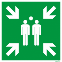 Rettungszeichen ISO 7010 / Sammelstelle