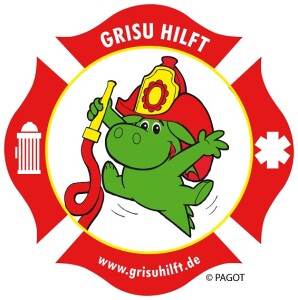 Grisu, Plüschfigur ca. 20 cm
