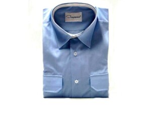 Uniformhemd, 1/1 Arm, hellblau, Mischgewebe (55/45) 44