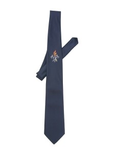 Krawatte, mit Emblem (gewebt) schwarz